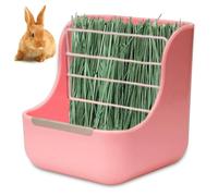 Bol de Nourriture de cobaye, 2 po à 1 gaspilleur Lapin avec Cadre en métal Lourd vis à vis transversale Fixes et Aliments mâches en Toute sécurité porteuse Foin cobaye pour Les Cages.