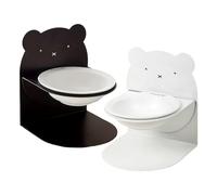 Bol de nourriture en céramique magnétique, angle de hauteur réglable, aimant + céramique + silicone, bol à animaux de compagnie mignon, plat de chat pour animaux de compagnie, silicone antidérapant, p