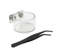 Bol De Nourriture pour Araignée Sauteuse - Accessoire Nourriture & Décoration Habitat,avec Pinces pour Distributeur Terrarium - pour Mantes Bernard-Lézards Serpents Terrariums