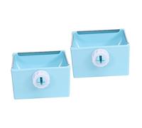 Bol de Nourriture pour Cage pour Animaux de Compagnie, Bols carrés pour lièvre, Bols d'eau, Alimentation pour lièvre, Cage Suspendue, Fournitures pou
