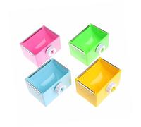 Bol de Nourriture pour Cage pour Animaux de Compagnie, Bols carrés pour lièvre, Bols d'eau, Alimentation pour lièvre, Cage Suspendue, Fournitures pour
