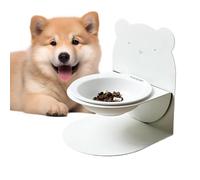 Bol de nourriture pour chat en céramique magnétique | assiettes chat fatigue moustache pour aliments et eau secs humides | Aimant détachable, vaisselle facile à nettoyer, non slip, pour animaux