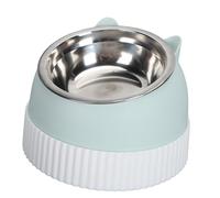 Bol de Nourriture pour Chats, Plastique 15 ° Tilt Anti Slip Cat Bol, Protection du Cou Plats de Chat pour Chats et Chiot (6,7)