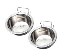 Bol de nourriture pour chien résistant à la mastication boîte durable certainement voici le titre du produit à mettre aux enchères Nichoir suspendu pour animaux de compagnie en acier inoxydable 2 pcs