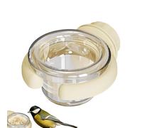 Bol de nourriture pour oiseaux, mangeoire de cage à oiseaux, assiettes d'alimentation pour oiseaux amovibles | Accessoires de cage de chinchilla, fournitures d'arrosage, bols d'eau avec pince paire