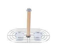 Bol de nourriture pour oiseaux, perchoir pour perroquet, perchoir, perchoir transparent pour balcon, conures, perruches, tournesols, patio, arrière-cour, gris africain, calopsittes, pinsons, aras