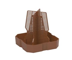 Bol de nourriture pour reptiles - En plastique durable - Pour petits animaux - Escalier intégré - Plat non puissant avec design surélevé pour grenouille et terra