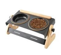 Bol de nourriture surélevé pour chien, support de bol pour chien surélevé | Bol de plat pour chien surélevé de camping | Gamelle de camping réglable en hauteur à 4 hauteurs, pour chiens et chats, camp
