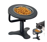 Bol De Nourriture Surélevée Pour Chats, Bols Surélevés Sans Glissement Avec Base Stable, 6.14x6.14x5.91 Pouces, Bassin Réglable En Hauteur Pour Une Alimentation Confortable, Adaptée Aux Chats, Aux Chi