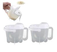 Bol de passoire à laveuse de riz, 2pcs Portable Rice Rice-Cleaner avec une colonie de cuisine plus draineur avec poignée Microporant Small Colder Washing Bowl
