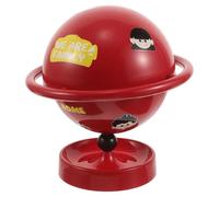 Bol de Rangement de Planète, Globe Rotatif avec Couvercle, PP Rouge | Collations et Friandises, Usage Maison ou Bureau, Design Spatial, Facile à Nettoyer, Robuste