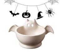 Bol de rangement Ghost Bat - Plateau d’Halloween imprimé en 3D | Plat à clé | Taille de 5,51 x 3,30 x 1,96 pouces, matériau imprimé 3D léger de 35 g, conception creuse profonde, bords lisses sans danger
