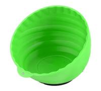 Bol de rangement magnétique en plastique ABS pour réparation automobile, 15,5 cm avec grande ouverture et ventouse, pour organisateur d'outils durable pour mécaniciens, gymnases et ateliers