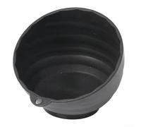 Bol de rangement magnétique pour pièces de réparation automobile, organiseur pratique en plastique de 15,2 cm (noir)