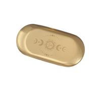 Bol de rangement ovale en acier inoxydable - Bol à bijoux - Bol décoratif de salle de bain - Plateau pour maison de cuisine - Plateau ovale - Plateau à bijoux - Plateau pentacle - Plateau décoratif