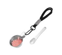 Bol de rangement pour appâts multifonction en acier inoxydable | Petit récipient à appâts pour la pêche pour débutants, professionnels, amateurs de mer, rivière, lac, étang, kayak