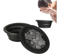 Bol de refroidissement pour le visage - Lavabo pliable avec bac à glace intégré pour une utilisation cosmétique, apaise la peau, réduit les poches, la stimulation du nerf vague et le rétrécissement