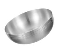 Bol de Riz en Acier Inoxydable 304, Format Profond pour Soupe et Nouilles | Bords Arrondis sans Bavures, Intérieur Lisse, Service Polyvalent de Fruits ou Collations, la Cuisine et Salle à Manger