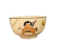 Bol de riz en céramique mignon dessin animé fille vaisselle micro-ondes sous glaçure cheval de Troie