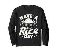 Bol de Riz Humoristique rétro Have A Rice Day Manche Longue