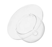 Bol de Service avec Couvercle en Verre Réfrigéré Double Couche Fumant | Plateau Froid Transparent pour Desserts et Cocktails, Présentation Originale, Trou pour Glace, Buffet, Fêtes et Traiteurs