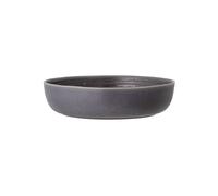 Bol de service en grès gris, rond - Bloomingville, Raben - Ø25x6 cm