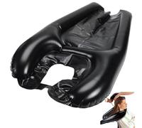 Bol de shampoing portable, lavabo pliable avec sangle de cou réglable, lavabo gonflable pour personnes âgées, grossesse, enfant (pompe non incluse)