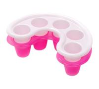Bol de Trempage Manucure à 5 Compartiments Lot de 2, en Plastique | Séparation des Doigts, Retrait du Gel et Ramollissement des Cuticules, Usage Salon ou Maison