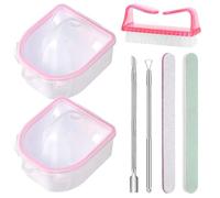 Bol de trempage pour ongles, kit de dissolvant de vernis à ongles, bol de manucure pour trempage à la main, outils de dissolvant pour ongles