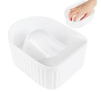 Bol de trempage pour vernis à ongles - Bac à ongles profond avec repos, plateau d'acétone | Plateau de trempage réutilisable pour vernis acrylique gel, équipement de salon, manucure