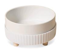 Bol d'eau Chauffant pour Chats Bol d'eau Chauffant Rechargeable par USB pour Chiens Plat Thermique Silencieux Dispositif 'abreuvement 'Hiver pour Petits Animaux 'intérieur