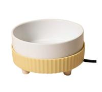 Bol d'eau chauffée pour Chiens, Bol chauffé chauffé, 350 ML d'eau pour Chiens, Animal de Compagnie fournit Un bucteur en Hiver, Thermique pour Chien Chat Lapin de Lapin Poulet Canard écureuil Jaune b