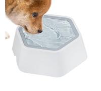 Bol d'eau de chien | Faisseur d'eau lente à l'épreuve du débordement pour les chiens et les chats | Bol d'eau de compagnie antidérapante avec conception sans glissade pour les buveurs en désordre | Di