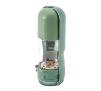 Bol d'eau de chiot de voyage, bouteille d'eau de chien avec récipient de nourriture | Puppy Water Cup 2 in 1 | Accessoires de voyage pour chiens, petit distributeur de compagnie, filtre en carbone act