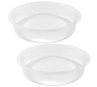 Bol d'eau de mangeoires à Oiseaux Ronds en Plastique, 2pcs Station de semences d'oiseaux Sauvages Bol Bain ', Plat 'Eau Jardin pour Les à l'extérieur