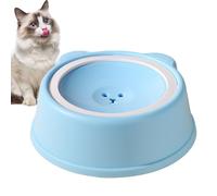 Bol D'eau Des Chats - Plat D'alimentation De Conception Sans Glissement | Plat De Chien À L'épreuve Des Déversements Avec Une Fonction De Consommation Lente, Pas De Distributeur De Récipient Pour Anim
