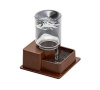 Bol d'eau détachable pour reptiles, kit de distributeur automatique de boisson, plat d'hydratation résistant aux fuites de 6,5 cm avec système de nettoyage facile, ensemble de réservoir pour animaux d