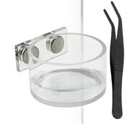 Bol d'eau magnétique Jumping Spider - Accessoires pour habitat de plat de nourriture, petite tasse de tarentule pour mante de reptile, base magnétique sécurisée | Décoration de Station d'alimentation