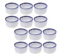 Bol d'eau Mini Coupelle Bleu en Céramique 12 Pièces pour Reptiles