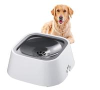 Bol d'eau pour Animaux de Compagnie, Gamelle Flottante pour Animal Domestique 1l, Anti-débordement Bol d'eau de flottabilité pour Chien Chats, Bouche Non mouillée Antidérapante sans BPA (Gris)