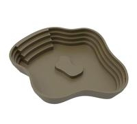 Bol d'eau Reptile, Plat de Reptile - d'alimentation des Tortues - Faisseur d'ornement d'aquarium Multifonctionnel avec échelle pour Gecko, Serpent, Tortue, Dragon Barbu, Bain de lézard