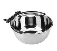 Bol d'eau Suspendu en Acier Inoxydable pour Animaux de Compagnie, Durable, Non Toxique, hygiénique, monté sur Cage, pour Chien, Chat, Chiot, Accessoires de Caisse, Options de (Moyen :