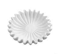 Bol décoratif élégant pour décoration de salon, un accent parfait pour les tables basses et les étagères (blanc M)