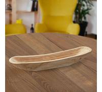 Bol décoratif en bois en forme de bateau petit env. 60x12cm bol récipient en bois décoration de table