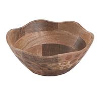 Bol décoratif en bois rond Origine simple Bois de mangue massif 30cm