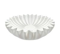 Bol décoratif en résine à bords volantés - Organisateur de rangement multifonction pour décoration de la maison, cuisine, table à manger, accessoires de table en résine artisanale, décoration