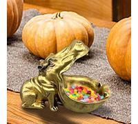Bol décoratif hippopotame, plat à bonbons hippopotame - Bizarre Key Bowl Hippopotame Sculptures - Statue d'hippopotame en résine, décoration artistique de Table étrange, conteneur multifonctionnel d'a