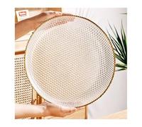 Bol décoratif Plateau à fruits en verre bords dorés, 2 pièces, for la maison, le salon, Table basse, Simple, moderne, léger, de luxe, plateau, collations, secs Pour la décoration intérieure