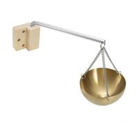 Bol diffuseur d'huiles essentielles pour sauna avec construction en acier inoxydable de 1 mm d'épaisseur et compatibilité avec les huiles pures et sels minéraux