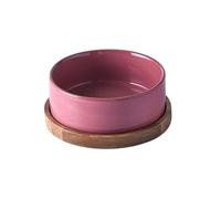 Bol Distributeur d'eau en céramique for Animaux de Compagnie, Protection de la Colonne vertébrale et Conception Anti-basculement for Chats, Chiens de Petite et Moyenne Taille(Single Bowl set2)